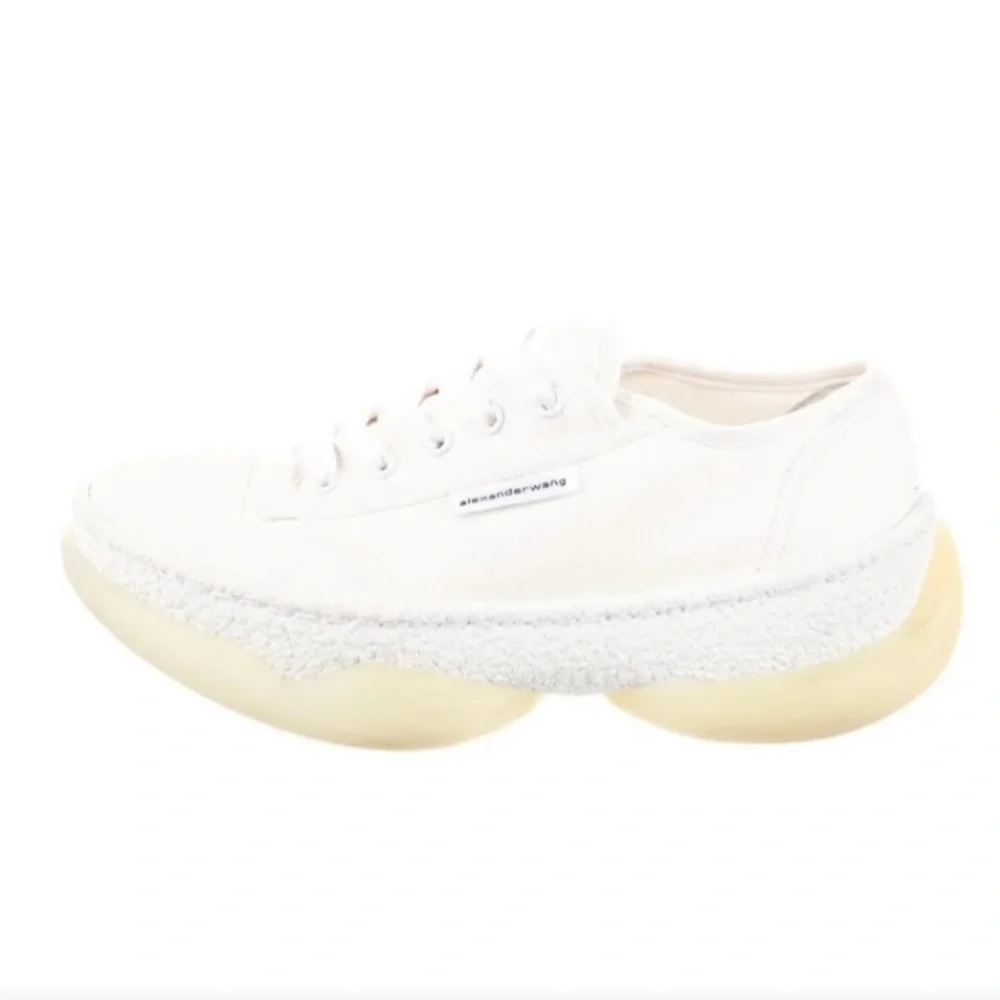 Alexander Wang White Canvas Sneakers - Picture 5 of 12